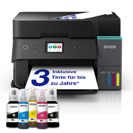 Epson EcoTank ET-4950, Ad inchiostro, Stampa a colori, 4800 x 1200 DPI, A4, Stampa diretta, Nero