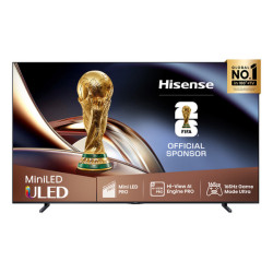 Hisense 100U8Q, 2,54 m (100"), 3840 x 2160 Pixel, ULED, Smart TV, Wi-Fi, Nero, Grigio