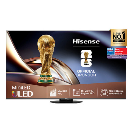 Hisense Smart TV ULED MiniLED 65" 4K 65U8Q, 165,1 cm (65"), 3840 x 2160 Pixel, ULED, Smart TV, Wi-Fi, Nero, Grigio