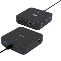 i-tec USB-C DP Dual HDMI Docking Station with Power Delivery 100 W, Cablato, USB 3.2 Gen 2 (3.1 Gen 2) Type-C, 100 W, 10,100,10