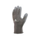 Guanti di precisione VE702PG - poliestere - palmo in poliuretano - taglia 08 - grigio - Deltaplus