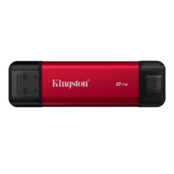 Kingston Technology 2TB Dual USB-A/C Portable SSD, Up to 1050MB/s USB 3.2 Gen 2, 2 TB, USB Type-A / USB Type-C, 3.2 Gen 2 (3.1 