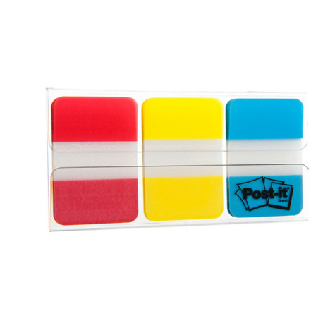 Segnapagina Post-it Index Strong Medium - 686-RYB - 25 x 38 mm - colori classici - Post-it - conf. 66 pezzi