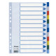Separatore - 12 tasti colorati - PP - A4 - multicolore - Esselte