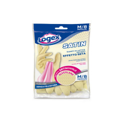Guanti in lattice Satin - taglia M - crema - Logex Professional