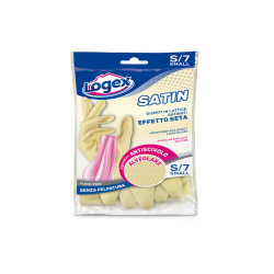 Guanti in lattice Satin - taglia S - crema - Logex Professional