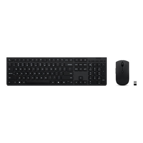 Lenovo 4X31R64334, Full-size (100%), Wireless, RF senza fili + Bluetooth, Tasto con meccanismo a forbici, Grigio, Mouse incluso