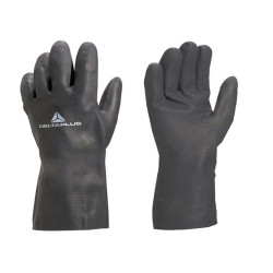 Guanti per protezione chimica VE509 - neoprene floccato cotone - taglia 07/08 - nero - Deltaplus