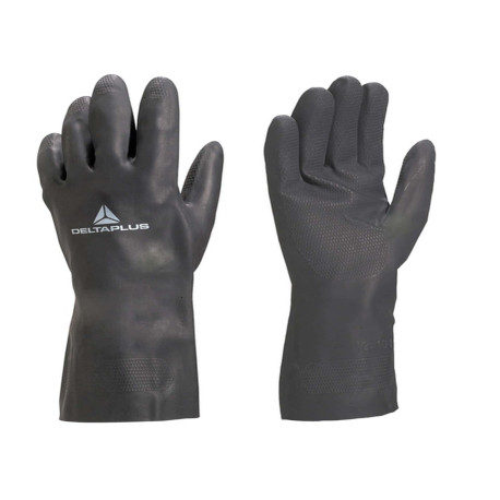 Guanti per protezione chimica VE509 - neoprene floccato cotone - taglia 07/08 - nero - Deltaplus