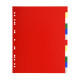 Separatore neutro a 12 tacche - PP - colori assortiti - A4 Maxi - Exacompta