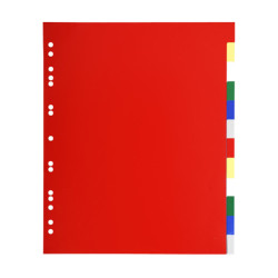 Separatore neutro a 12 tacche - PP - colori assortiti - A4 Maxi - Exacompta