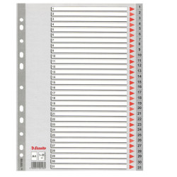 Separatore numerico 1/31 - PP - A4 - grigio - Esselte