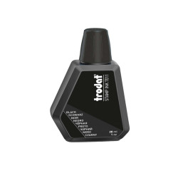 Inchiostro 7011 per timbro in gomma - 28 ml - nero - Trodat