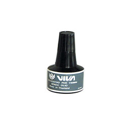 Inchiostro per cuscinetti - a base alcool - 30 gr - nero - Viva