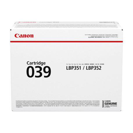 Canon 039 - Nero - originale - cartuccia toner - per imageCLASS LBP351dn, LBP351x, LBP352dn, LBP352x- i-SENSYS LBP351x, LBP352x