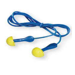 Inserti auricolari E.A.R. Express con cordicella - SNR 38 dB - giallo/blu - 3M - conf. 100 pezzi