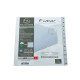 Intercalare numerico - PP riciclato - A4 - 12 tasti - grigio - Exacompta