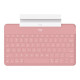 Logitech Keys-To-Go - Tastiera - Bluetooth - QWERTY - italiana - rosa blush - per Apple iPad/iPhone/