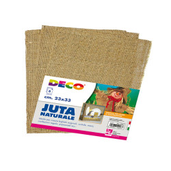 Juta naturale - 23 x 33 cm - Deco - conf. 6 pezzi