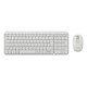 Logitech MK250 Compact Bluetooth Wireless Combo, Wireless, RF senza fili + Bluetooth, Bianco, Mouse incluso