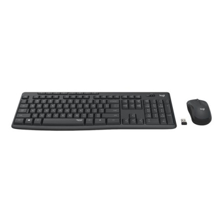 Logitech MK295 Silent - Set mouse e tastiera - senza fili - 2.4 GHz - Spagnola - grafite