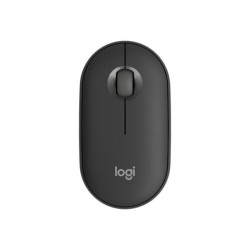 Logitech Pebble 2 M350s - Mouse - ottica - 3 pulsanti - senza fili - Bluetooth 5.2 LE - tonal graphi