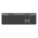 Logitech Signature Slim Solar+ wireless keyboard K980, Full-size (100%), Wireless, RF senza fili + Bluetooth, QWERTY, Grafite
