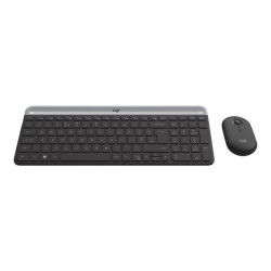Logitech Slim Wireless Combo MK470 - Set mouse e tastiera - senza fili - 2.4 GHz - QWERTY - italiana