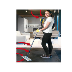 Kit completo sistema di pulizia Spraypro - manico + telaio + 2 top in microfibra + 5 panni vetro - Vileda
