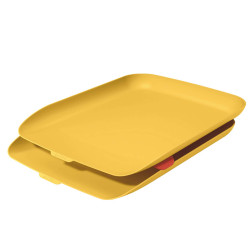 Kit doppia vaschetta portacorrispondenza Cosy - giallo - Leitz