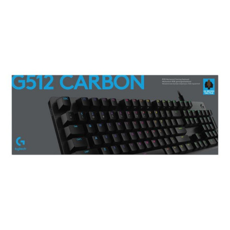 Logitech Gaming G512 - Tastiera - retrolilluminato - USB - QWERTY - italiana - interruttore: GX Brow