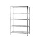 Kit scaffale Archimede - 5 ripiani - 60 x 90 x 200 cm - acciaio cromato - Serena Group