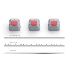 Lame assortite - per taglierina Hobby 507 new - 45 x 21 cm - Dahle - conf. 3 pezzi