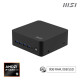 MSI Cubi Z AI 8M AMD Ryzen 9 8945HS Barebone, 0.9L sized PC, Mini PC barebone, AMD SoC, Collegamento ethernet LAN, Wi-Fi 6E (80
