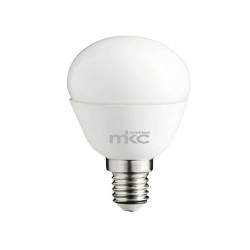 Lampada - Led - minisfera - 5,5W - E14 - 3000K - luce bianca calda - MKC