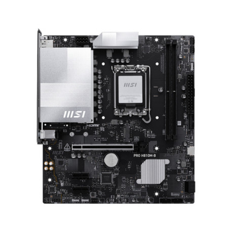 MSI PRO H810M-B, Intel, LGA 1851 (Socket V1), Intel Core Ultra (Series 2), DDR5-SDRAM, 128 GB, Non-ECC
