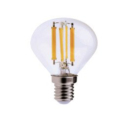 Lampada - Led - minisfera - 6W - E14 - 3000K - luce bianca calda - MKC