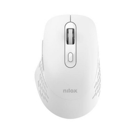 Nilox RATON DUAL WIRELESS 1600 DPI BLANCO, Ottico, Bluetooth + USB Type-A, 1600 DPI, Bianco