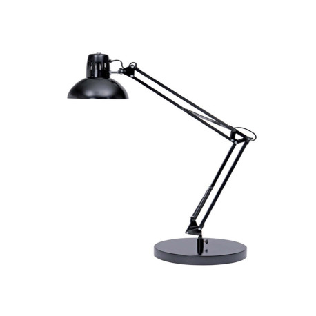 Lampada da tavolo Architect - a fluorescenza - 42 x 39 cm - base diametro 20 cm - 11W - nero - Alba