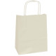 Shopper Twisted - maniglie cordino - 45 x 15 x 50 cm - carta kraft - avorio - Mainetti Bags - conf. 25 sacchetti