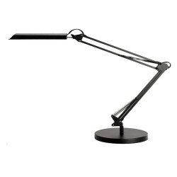 Lampada da tavolo Swingo - a led - con base e morsetto - 44 x 34,5 x 13,5 cm - 10 W - nero - Unilux