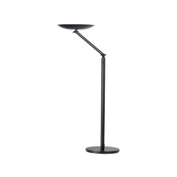 Lampada da terra articolata Varialux - a led - base diametro 34 cm - H 160/180 cm - 23 W - nero - Unilux