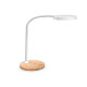 Lampada Flex Desk - a led - con base in legno - bianco - Cep