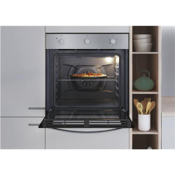 Candy Idea FIDC X502IT. forno 65 L, Statico + Grill + Cottura Multilivello, Nero/Inox