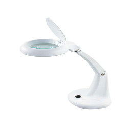 Lampada MiniZoom - a led - con lente di ingrandimento - 5,9 W - bianco - Unilux