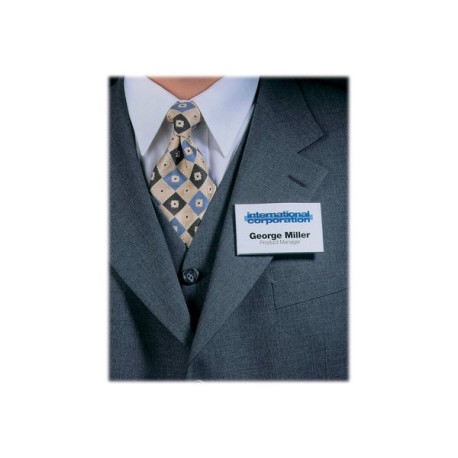 DURABLE - Badge per il nome - per 54 x 90 mm - magnete - trasparente (pacchetto di 25)