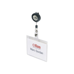 DURABLE - Badge per il nome - per 60 x 90 mm - trasparente (pacchetto di 10)