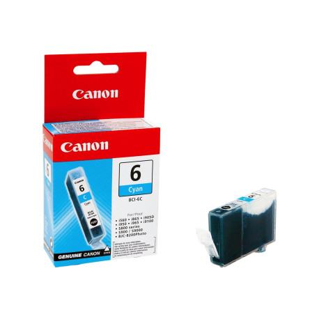 Canon BCI-6 - Ciano - originale - serbatoio inchiostro - per i96X, 990, 99XX- PIXMA IP3000, IP4000, iP5000, iP6000, iP8500, MP7