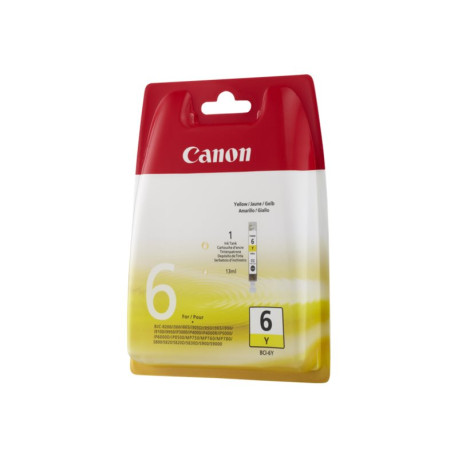 Canon BCI-6 - Giallo - originale - cartuccia d'inchiostro - per i96X, 990, 99XX- PIXMA IP3000, IP4000, iP5000, iP6000, iP8500, 