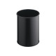 DURABLE - Cestino della spazzatura - rotondo - 15 L - acciaio - nero